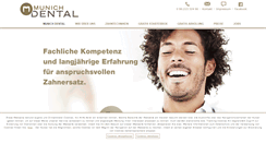 Desktop Screenshot of munich-dental.com